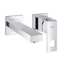 Baterie lavoar Grohe Eurocube de perete fara ventil montaj incastrat - parte exterioara necesita corp ingropat pentru functionare - 1