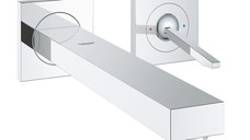 Baterie lavoar Grohe Eurocube Joy M cu 2 elemente de perete necesita corp ingropat crom