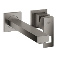 Baterie lavoar Grohe Eurocube M din 2 elemente de perete brushed hard graphite - 1