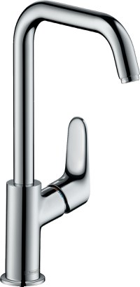 Baterie lavoar Hansgrohe Focus 240 cu pipa rotativa fara ventil crom - 1