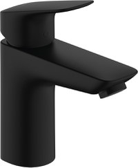 Baterie lavoar Hansgrohe Logis 100 ventil pop-up metalic negru mat - 1