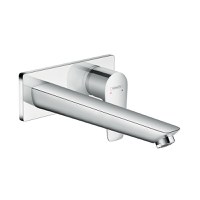 Baterie lavoar Hansgrohe Talis E cu pipa 225 mm montaj incastrat necesita corp ingropat crom - 1