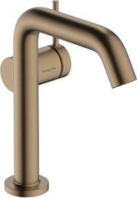 Baterie lavoar Hansgrohe Tecturis S 150 Fine CoolStart ventil click-clack bronz periat - 1