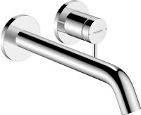 Baterie lavoar Hansgrohe Tecturis S cu pipa 225mm montaj incastrat necesita corp ingropat crom - 1