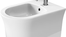 Bideu suspendat Duravit White Tulip 37x54cm ventil ceramic alb