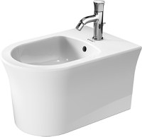 Bideu suspendat Duravit White Tulip 37x54cm ventil ceramic alb - 1