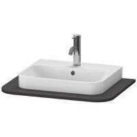 Blat pentru lavoar Duravit Happy D.2 Plus 65x48cm grafit super mat - 1