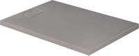 Cadita de dus dreptunghiulara Duravit Stonetto 80x120 cm compozit gri concrete - 1