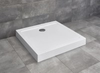 Cadita dus dreptunghiulara Radaway Doros C Compact 80x80x11 5cm - 1