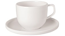 Ceasca si farfuriuta pentru cafea Villeroy & Boch Afina 150ml alb