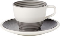 Ceasca si farfuriuta pentru cafea Villeroy & Boch Manufacture Gris 0.25 litri - 1