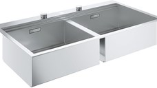 Chiuveta bucatarie Grohe K800 120 -S cu doua cuve 1024x560mm inox