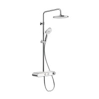 Coloana de dus Duravit C.1 Shower System Shelf 1050 cu baterie termostatata crom - 1