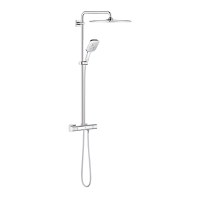 Coloana de dus Grohe Rainshower SmartActive 310 Cube cu baterie termostatata 111cm crom - 1