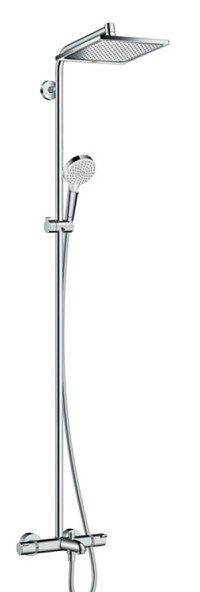 Coloana de dus Hansgrohe Crometta E240 1 jet cu baterie de cada termostatata crom - 1