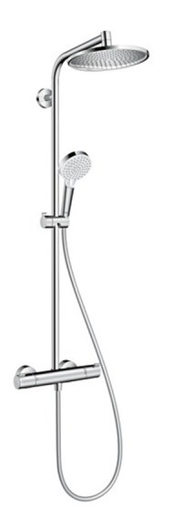 Coloana de dus Hansgrohe Crometta S 240 1 jet cu baterie dus termostatata crom - 1