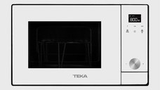 Cuptor cu microunde incorporabil Teka ML 8200 BIS 18 litri 700W interior inox grill 1000W alb