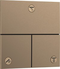 Divertor Hansgrohe ShowerSelect Comfort E cu 3 functii cu montaj incastrat necesita corp ingropat bronz periat - 1