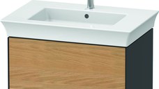 Dulap baza Duravit White Tulip cu 1 sertar pentru lavoar 75cm Natural Oak Solid