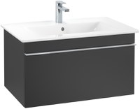 Dulap baza suspendat Villeroy&Boch Venticello 753x420x502 mm cu un sertar negru mat lacuit - 1