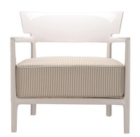 Fotoliu Kartell Cara Outdoor design Philippe Starck & Sergio Schito cadru Ivory perna Beige - 1