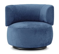 Fotoliu Kartell K-Waiting design Rodolfo Dordoni Chenille Sky Blue - 1