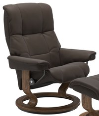 Fotoliu Stressless Myfair Classic M cadru Teak tapiterie piele Batik Brown - 1