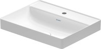 Lavoar Duravit DuraSquare 59x47cm fara preaplin montare pe blat cu capac ceramic pentru ventil inclus alb - 1