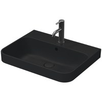 Lavoar Duravit Happy D.2 Plus 60x46cm montare pe mobilier Antracit Mat - 1