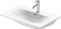 Lavoar Duravit Viu 73x49cm cu capac ceramic si ventil push-open inclus finisaj suplimentar - 1