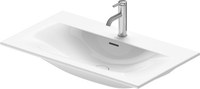 Lavoar Duravit Viu 83x49cm cu capac ceramic si ventil push-open inclus finisaj suplimentar - 1