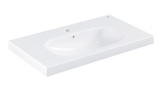 Lavoar Grohe Euro Ceramic 80cm montare pe mobilier PureGuard alb