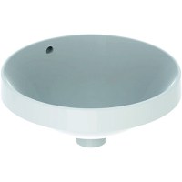 Lavoar rotund Geberit Variform 40cm fara orificiu baterie montare in blat alb - 1