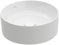 Lavoar tip bol Villeroy & Boch Collaro 40cm rotund fara orificiu baterie fara preaplin alb - 1