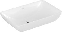 Lavoar tip bol Villeroy & Boch Venticello CeramicPlus 55x36cm cu preaplin montare pe blat alb Alpin - 1