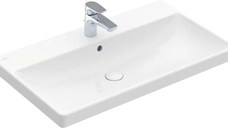 Lavoar Villeroy & Boch Avento 80x47 cu preaplin montare pe mobilier alb Alpin