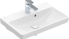 Lavoar Villeroy & Boch Avento Compact 55x37cm cu preaplin alb Alpin