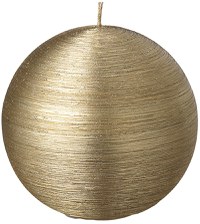 Lumanare La Francaise Colorama de Fetes Boule d 8cm 15 ore auriu - 1