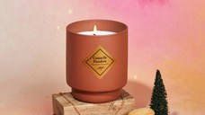 Lumanare parfumata My Jolie Candle Les Essentielles Christmas Powdered cinnamon 200g + bratara aurie decor coral