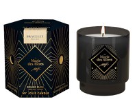 Lumanare parfumata My Jolie Candle Magie des Astres Tea Flower 180g + bratara aurie cu pandantiv reversibil luna-soare - 1