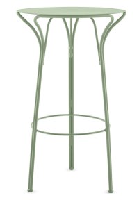 Masa inalta exterior Kartell Hiray design Ludovica & Roberto Palomba d 60cm h 108cm verde salvie - 1