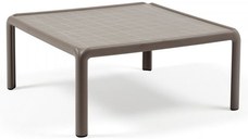 Masuta exterior Nardi Komodo Tavolino 70x70cm h32.5cm tortora