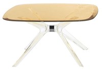 Masuta Kartell Blast design Philippe Starck 80x80cm h40cm crom-bronz transparent - 1