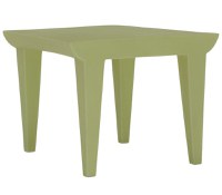 Masuta Kartell Bubble design Philippe Starck 51.5x51.5cm hx41.5cm verde - 1