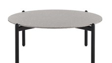 Masuta Kartell Undique design Patricia Urquiola 85x91x37cm baza metalica top ceramic gri Terrazzo