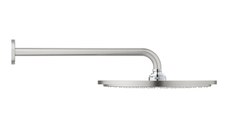 Palarie de dus Grohe RainShower Cosmopolitan 310 38cm si brat de dus 38cm de perete supersteel