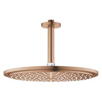 Palarie de dus Grohe RainShower Cosmopolitan 310 si brat de dus 142mm de tavan brushed warm sunset - 1