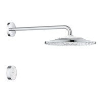 Palarie de dus Grohe Rainshower SmartConnect 310 cu 2 jeturi si brat de dus 422mm de perete crom - 1