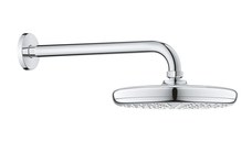 Palarie de dus Grohe Tempesta 210 si brat de dus 286mm de perete crom