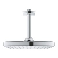 Palarie de dus Grohe Tempesta 250 Cube 1 jet cu brat de dus 142mm de tavan 9.5 l/min crom - 1